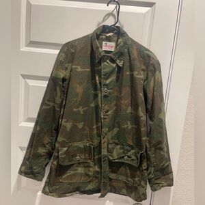 Vintage Canvasback Hunting Camo water repellent lightweight jacket custom made L